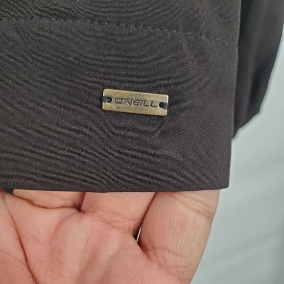 O'Neill Hybrid Long Sleeve Full Zip Hoodie Solid Oversize Small Women Black - Picture 7 of 12